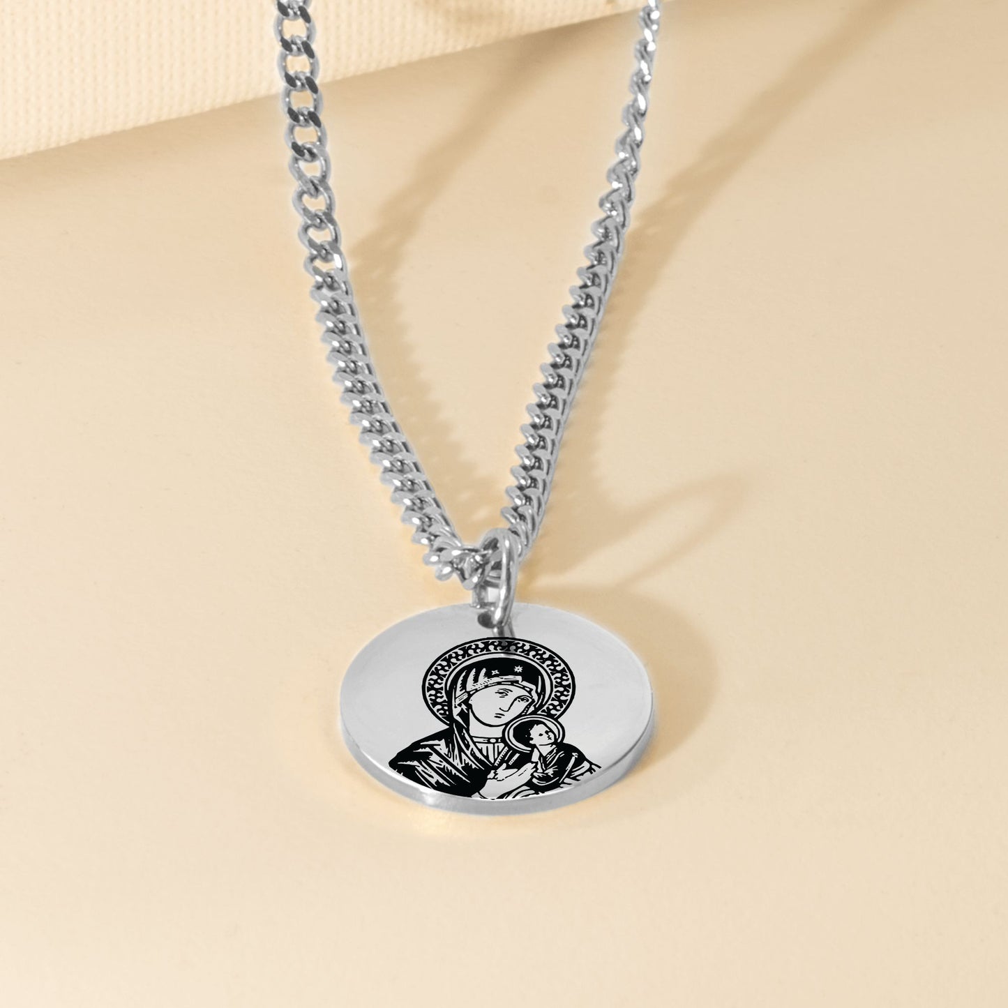 Mary And Jesus Necklace