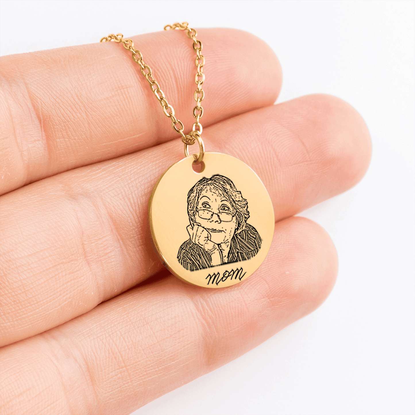 Face Portrait Necklace