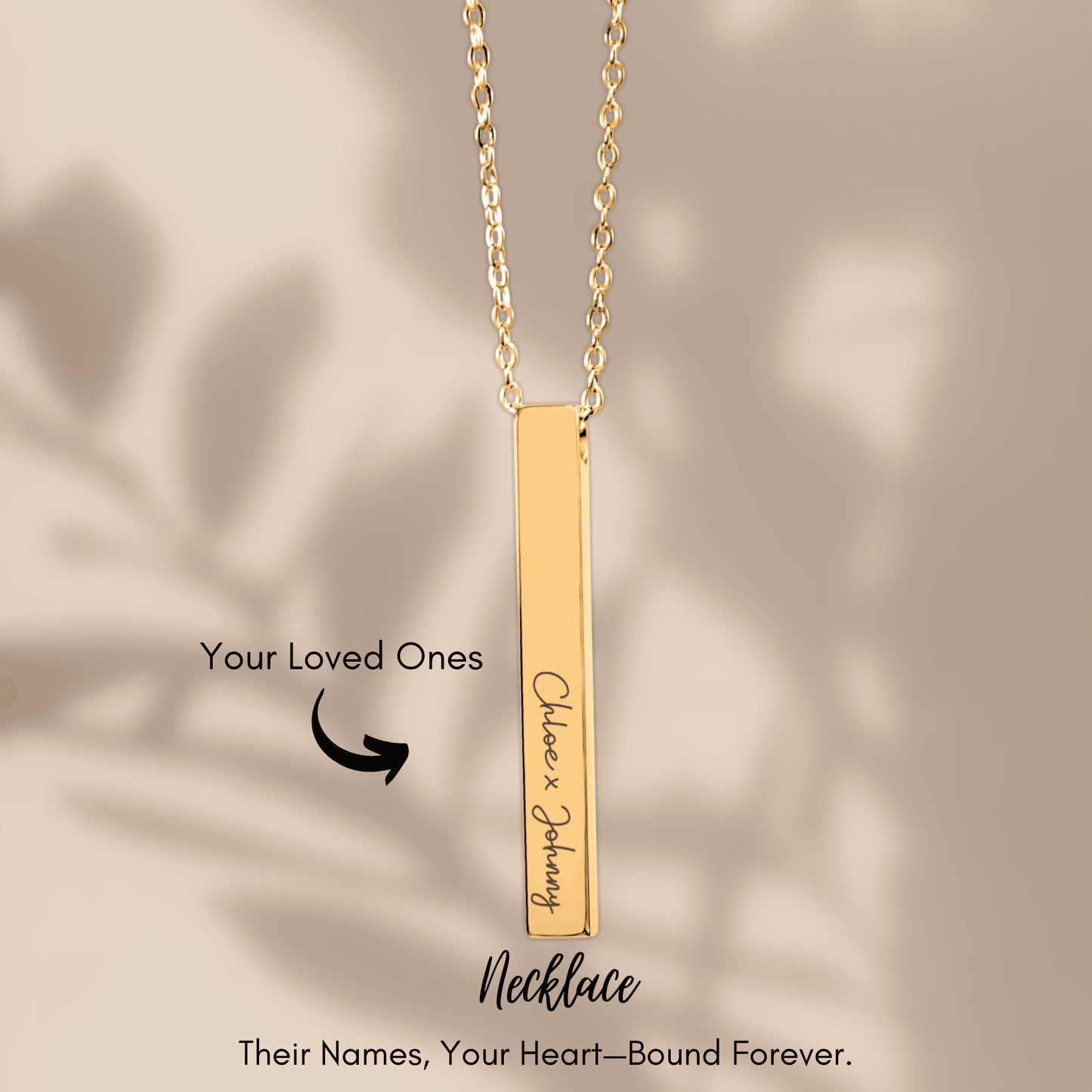 Custom Message Necklace Bar