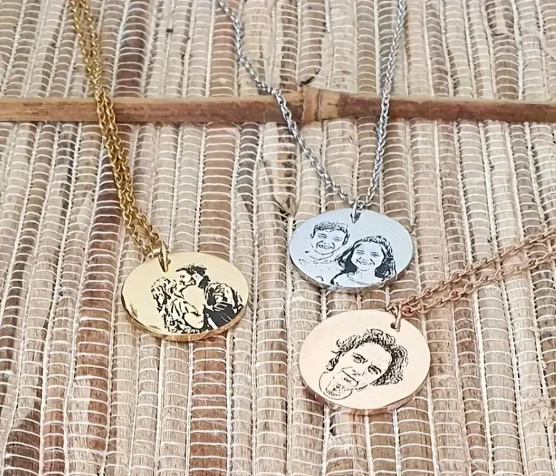 Face Portrait Necklace